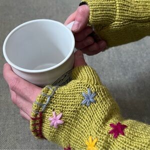 Winter Warm Fingerless Wool Knit Gloves